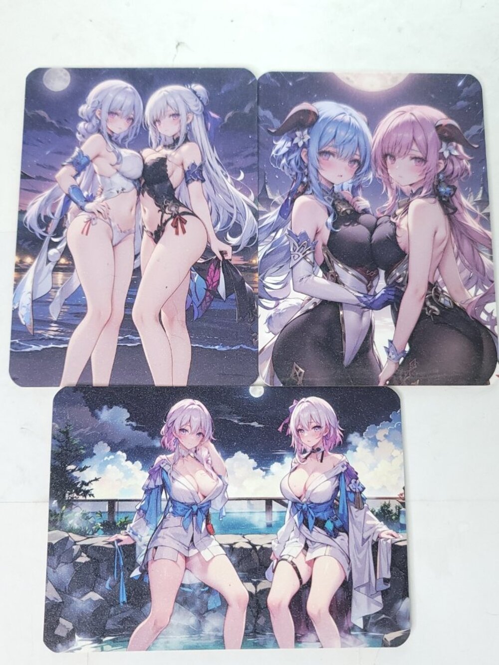 Gan Yu Herta Bronya Anime Waifu Art Oversized Board A6 Lot of 3